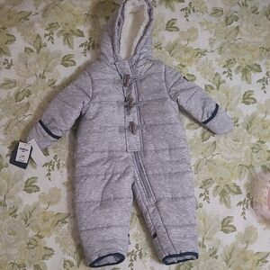OshKosh B'gosh Gray Hooded Footie